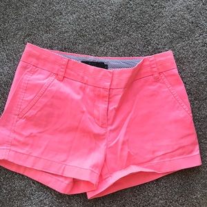 Neon Pink Jcrew Chino shorts